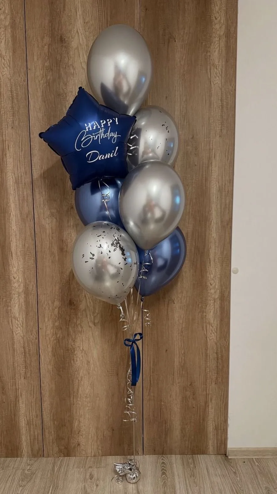 Связка шаров "Happy Birthday"